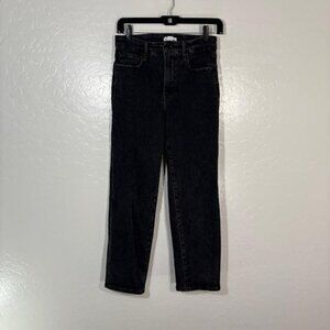 Good American Jeans Womens 6 28 Black High Rise Skinny Denim Stretch Ankle